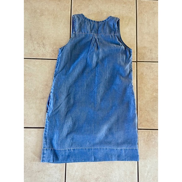 Tommy Bahama Womens Blue Linen Blend Sleeveless Split V-Neck Shift Dress Small - Picture 4 of 6